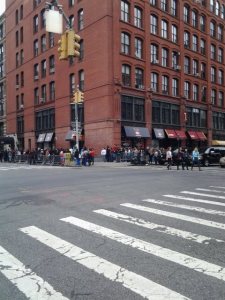 Walking toward it...noticing the massive line we were in store for