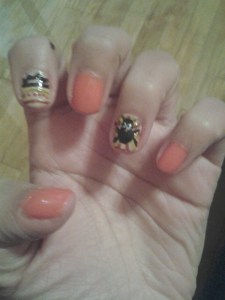 here's my attempt...it's intricate work, so I think it's not too shabby ;)